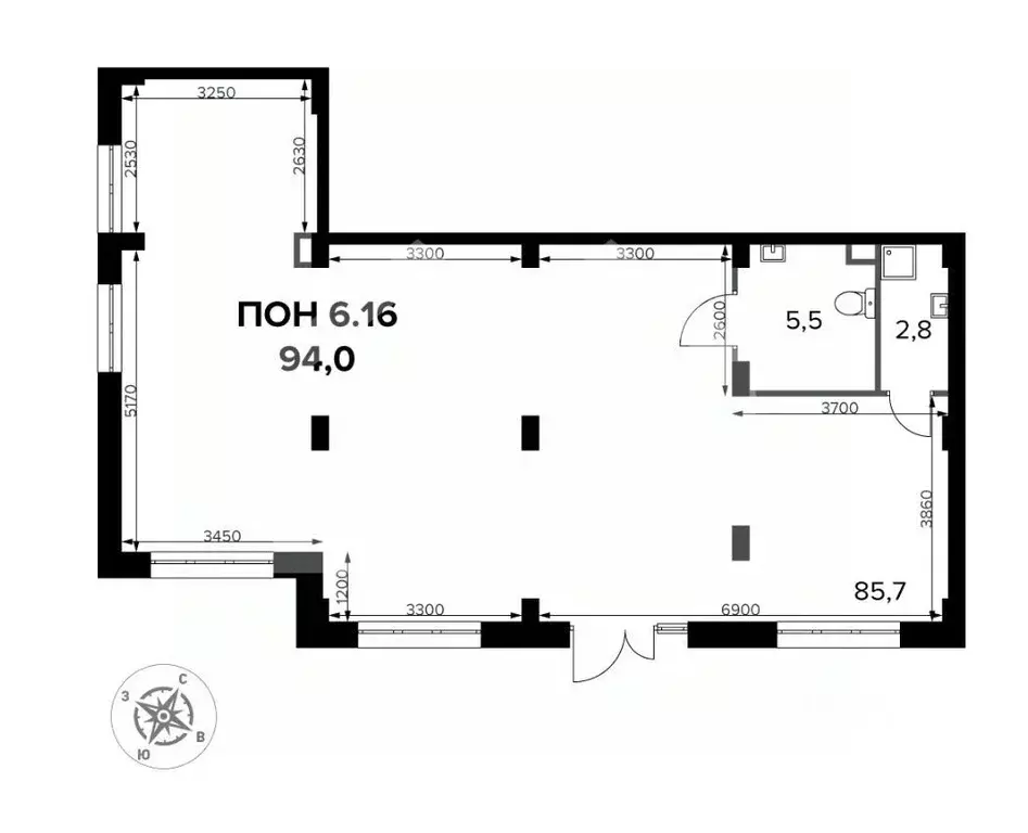 Помещение свободного назначения в Московская область, Ленинский ... - Фото 1