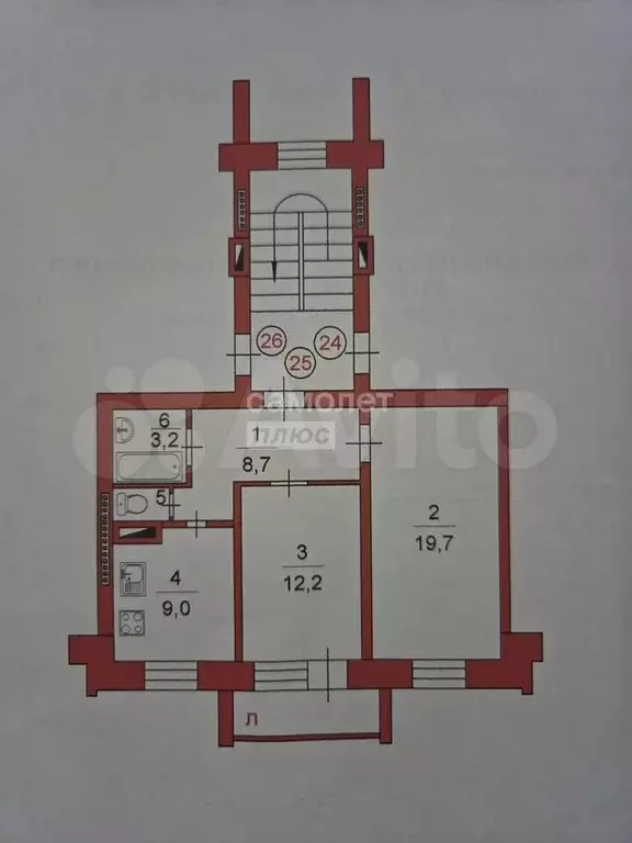 2-к. квартира, 55,8 м, 3/5 эт. - Фото 0