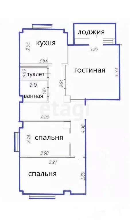 3-к кв. Приморский край, Уссурийск Выгонная ул., 16с1 (69.9 м) - Фото 1