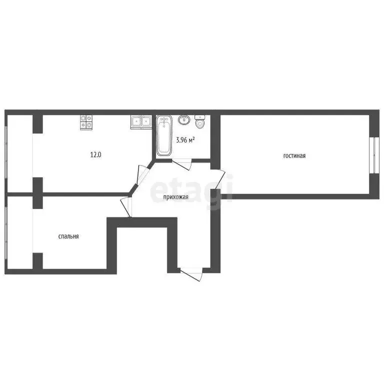 2-комнатная квартира: Терскол, Баксанская улица, 26 (80 м) - Фото 0