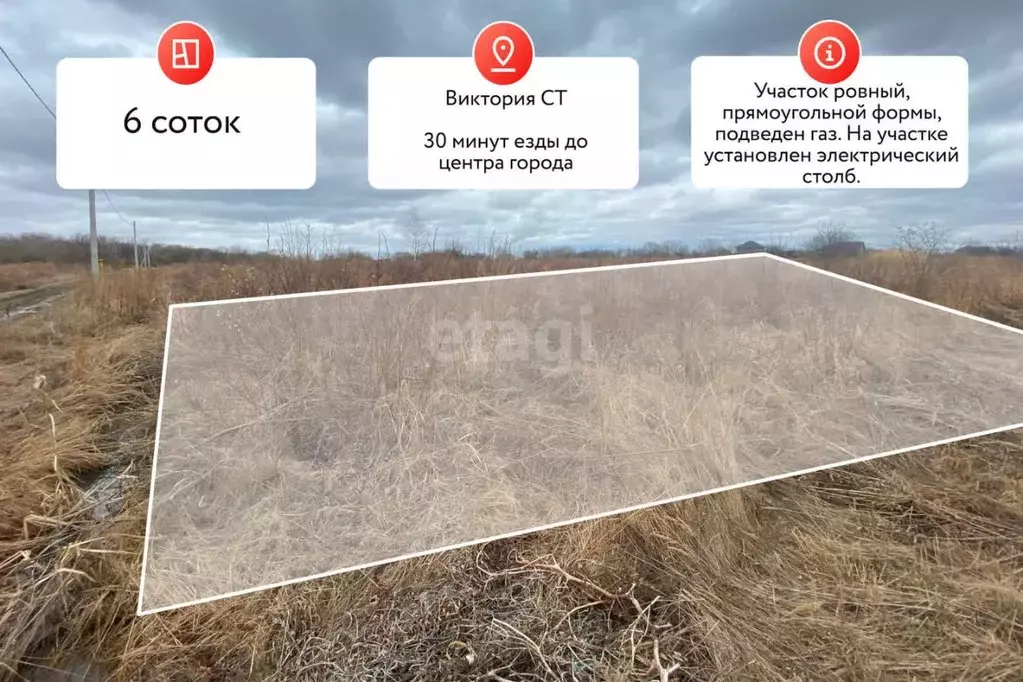 Участок в Хабаровский край, Хабаровск Виктория садовое товарищество, ... - Фото 2