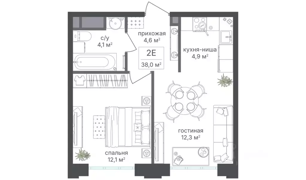 2-к кв. Москва Михалковская ул., 48 (38.0 м) - Фото 0