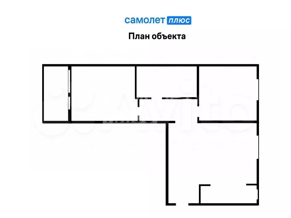 3-к. квартира, 58 м, 6/9 эт. - Фото 0