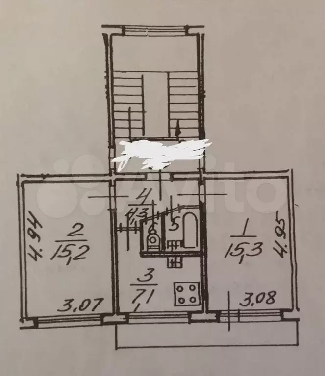 2-к. квартира, 45 м, 4/5 эт. - Фото 0