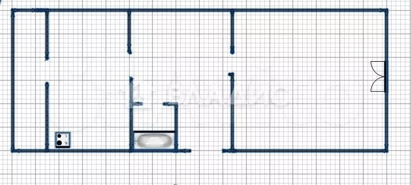 1-к. квартира, 42,5 м, 3/3 эт. - Фото 0