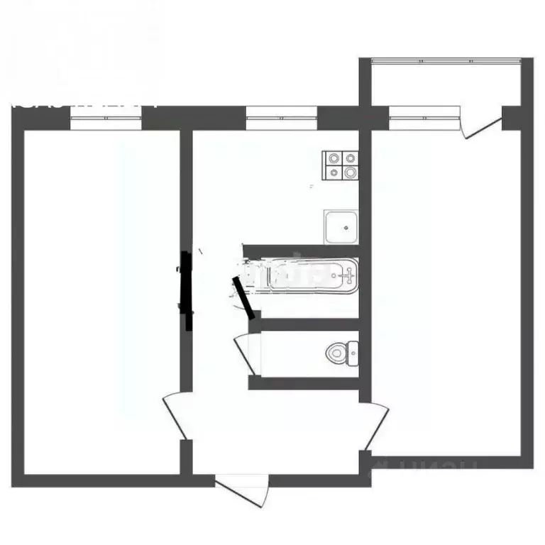 2-к кв. Ставропольский край, Пятигорск Украинская ул., 60 (47.4 м) - Фото 2