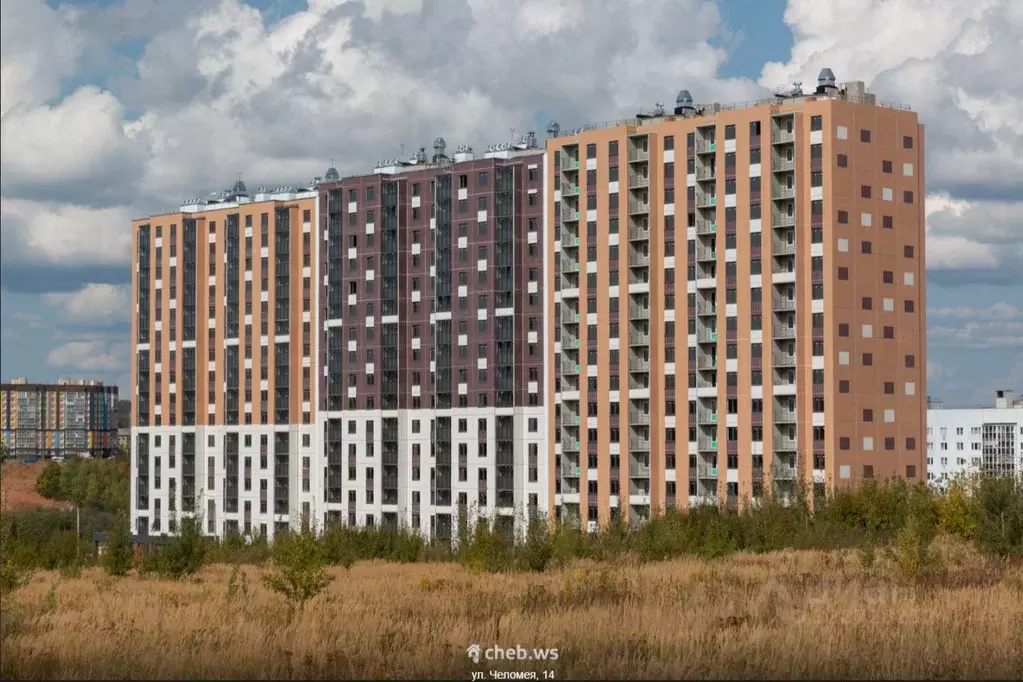 Свободной планировки кв. Чувашия, Чебоксары ул. Академика В.Н.Челомея, ... - Фото 1