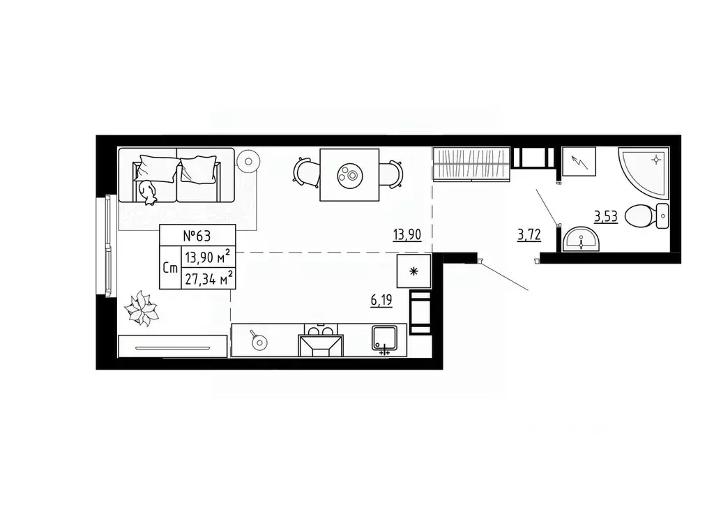 Студия Ленинградская область, Ломоносовский район, Аннинское городское ... - Фото 1