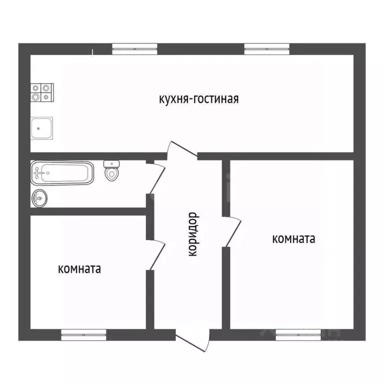 Дом в Воронежская область, с. Новая Усмань ул. Луговая, 38Б (70 м) - Фото 2