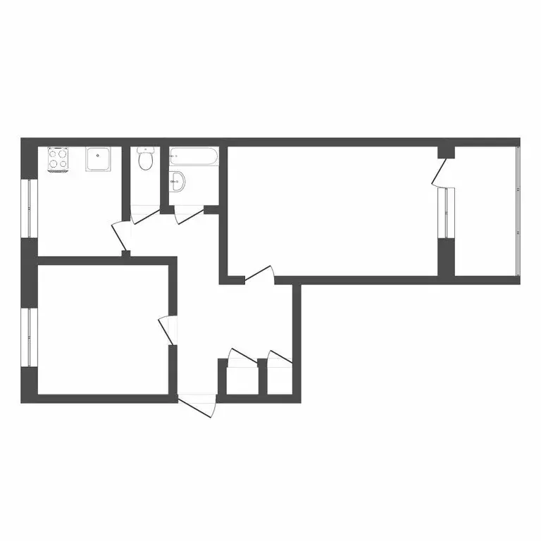 2-комнатная квартира: Тюмень, улица Седова, 15 (60 м) - Фото 0