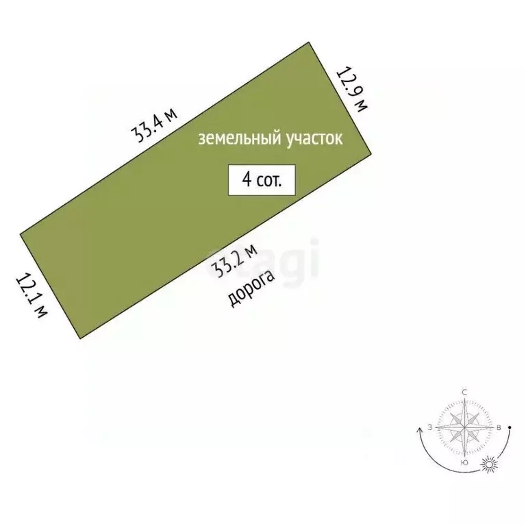 Участок в Крым, Симферопольский район, Спартак дп  (4.0 сот.) - Фото 1