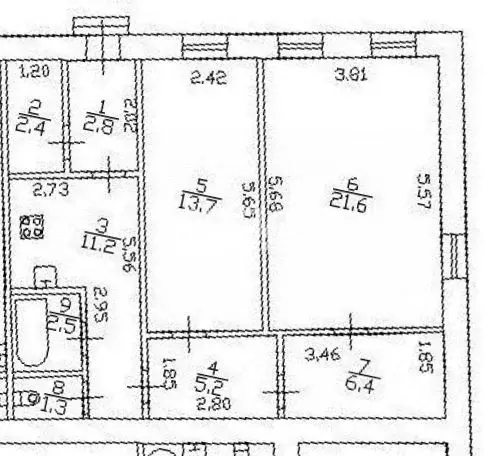2-к кв. Санкт-Петербург Звенигородская ул., 6 (67.1 м) - Фото 1