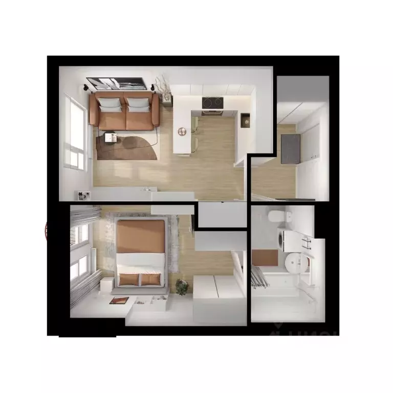 1-к кв. Московская область, Красногорск городской округ, пос. ... - Фото 2