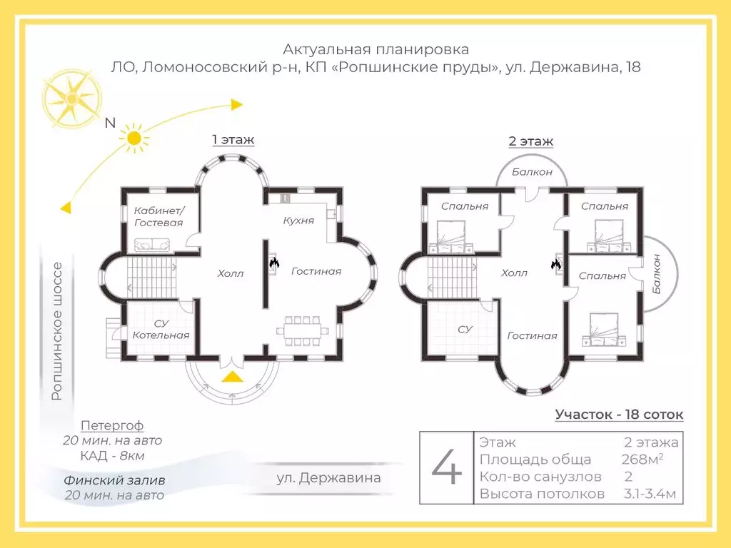Дом в Ленинградская область, Ломоносовский район, Ропшинское с/пос, ... - Фото 2