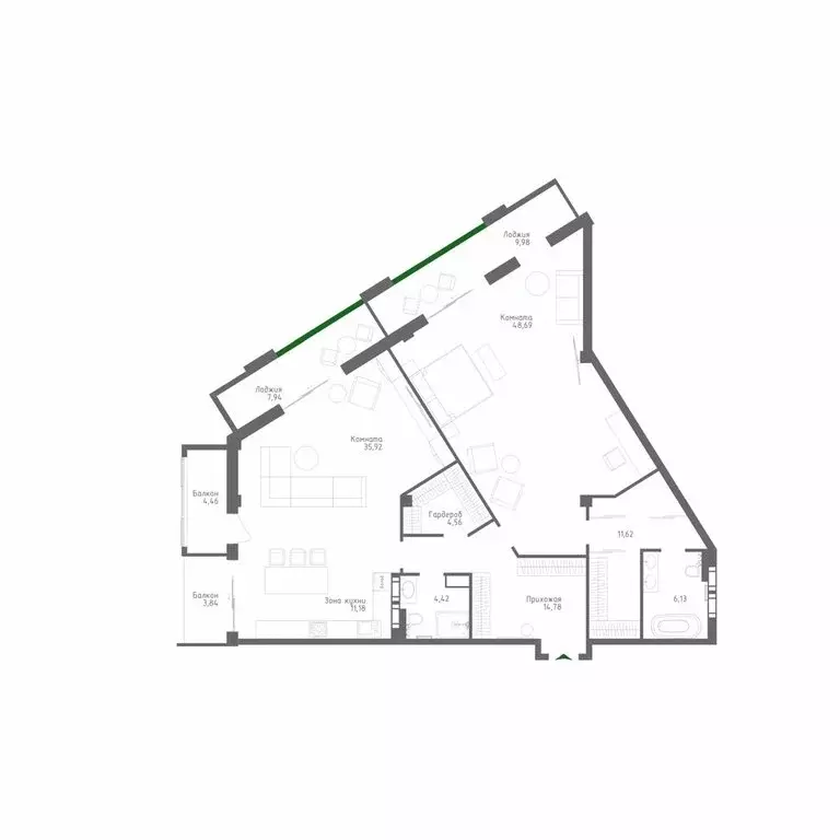 2-комнатная квартира: Алушта, Парковая улица, 7 (163.03 м) - Фото 1