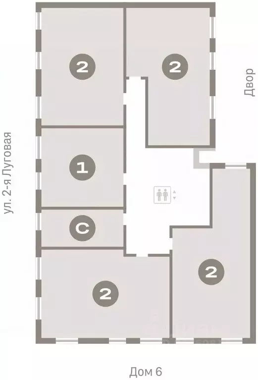 2-к кв. Тюменская область, Тюмень Мысовская ул., 26к1 (75.44 м) - Фото 1