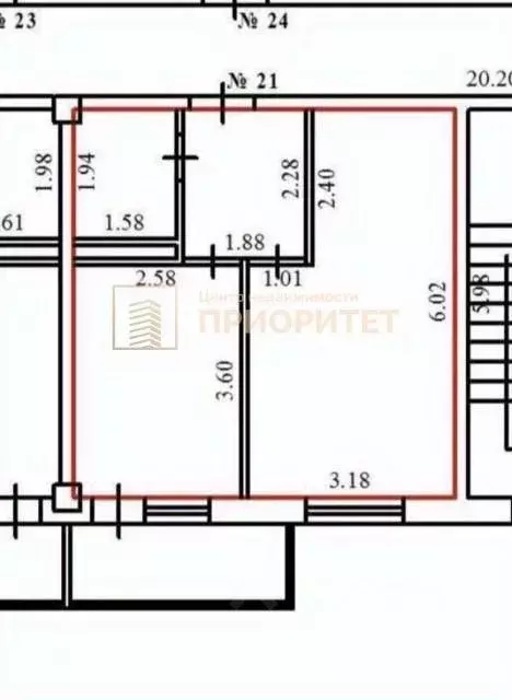 1-к кв. Саха (Якутия), Якутск пер. Космонавта Германа Титова, 2/2 ... - Фото 2