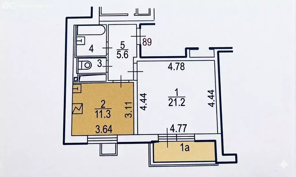 1-комнатная квартира: Москва, Илимская улица, 5 (45.6 м) - Фото 1