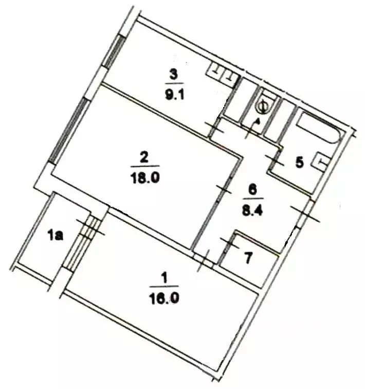 2-к кв. Москва Никулинская ул., 6К2 (63.0 м) - Фото 2