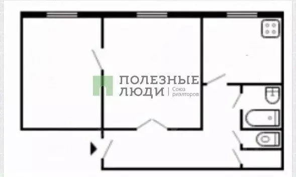 2-к кв. Курганская область, Курган Пролетарская ул., 61 (55.9 м) - Фото 1