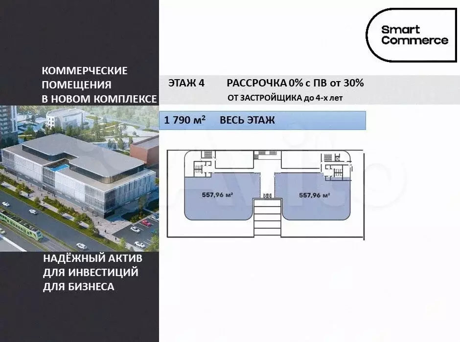 Коммерческое помещение от застройщика - Фото 0