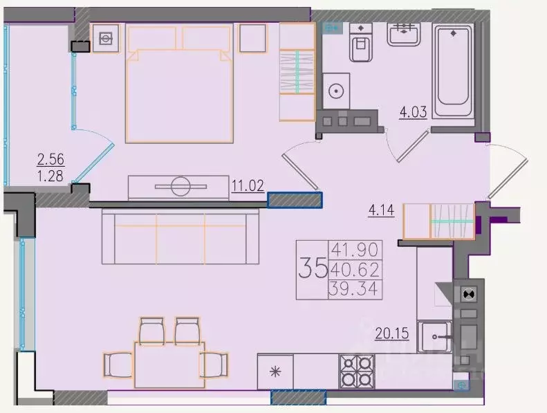 1-к кв. Калининградская область, Черняховск пер. 2-й Победы, 1к2 ... - Фото 2