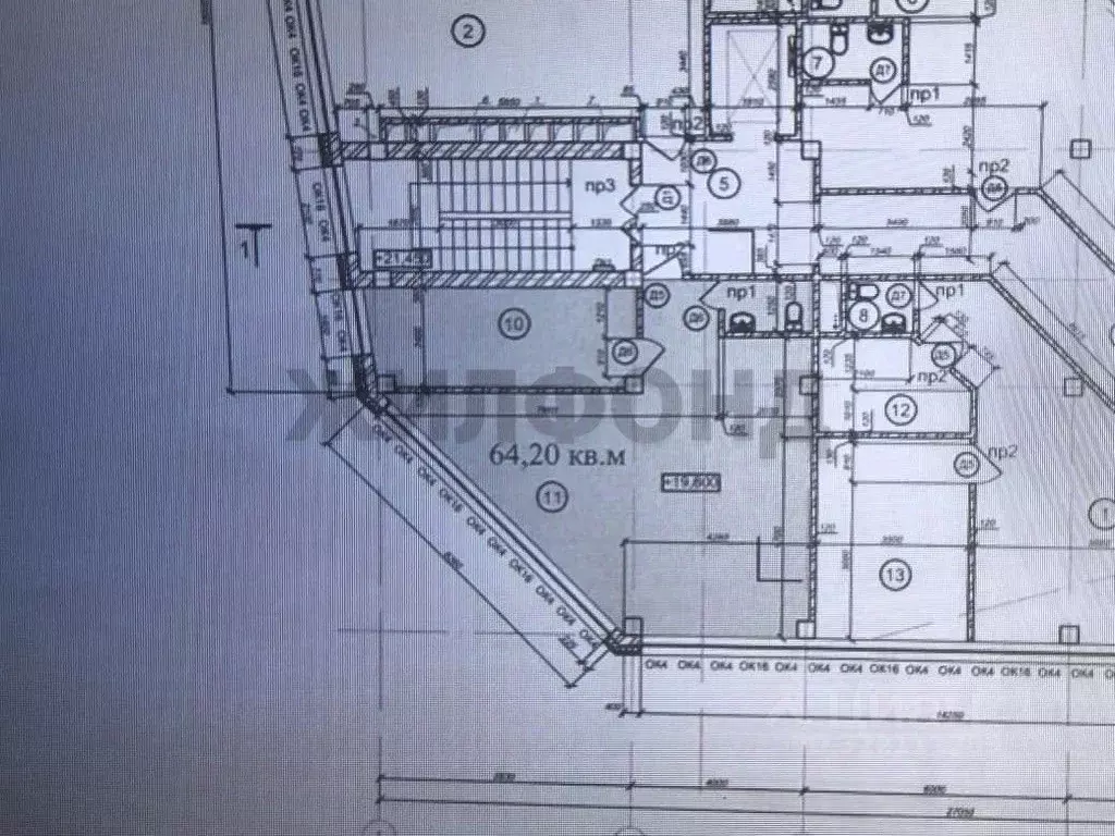 Офис в Новосибирская область, Новосибирск ул. Челюскинцев, 44/1 (64 м) - Фото 1