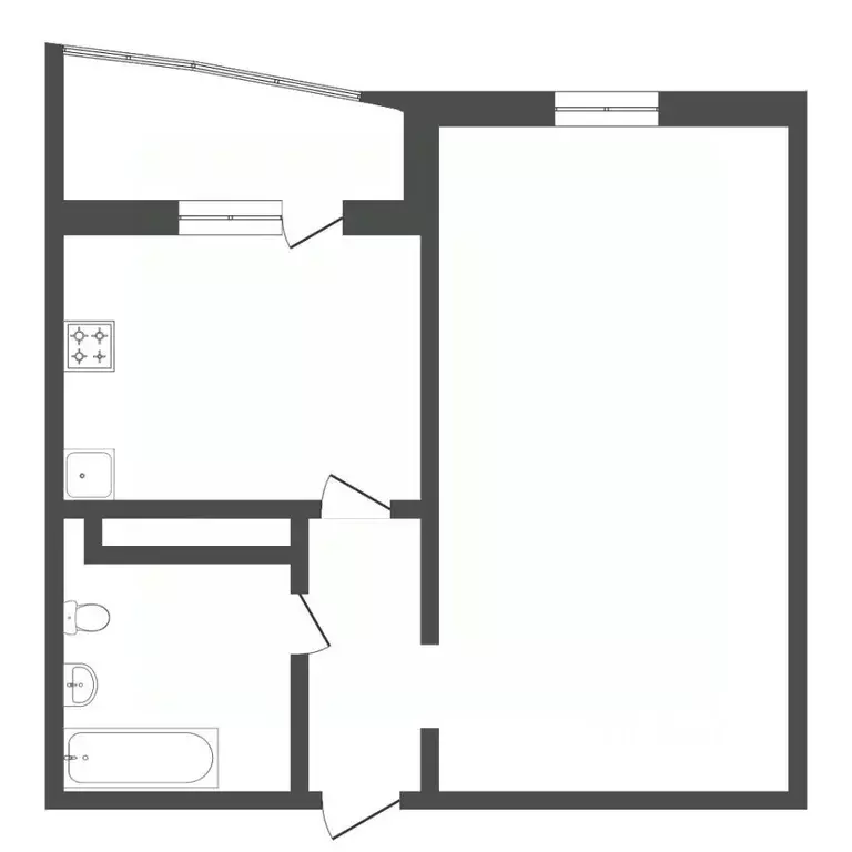 1-к кв. Тюменская область, Тюменский муниципальный округ, д. Дударева ... - Фото 2