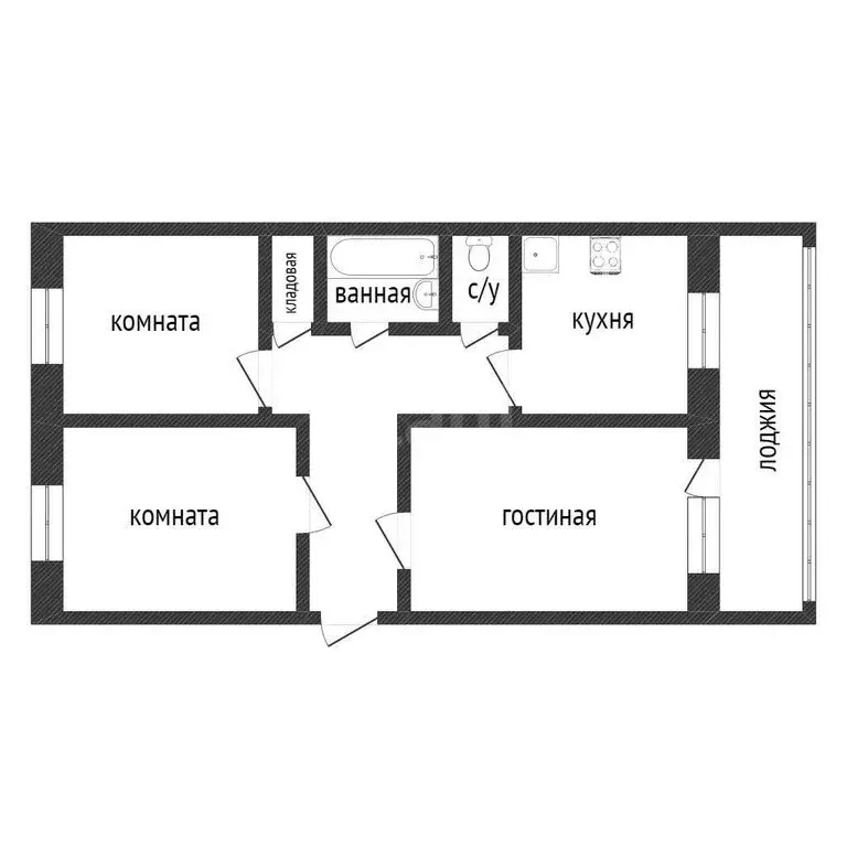3-комнатная квартира: Курган, жилой район Энергетики, микрорайон ... - Фото 1