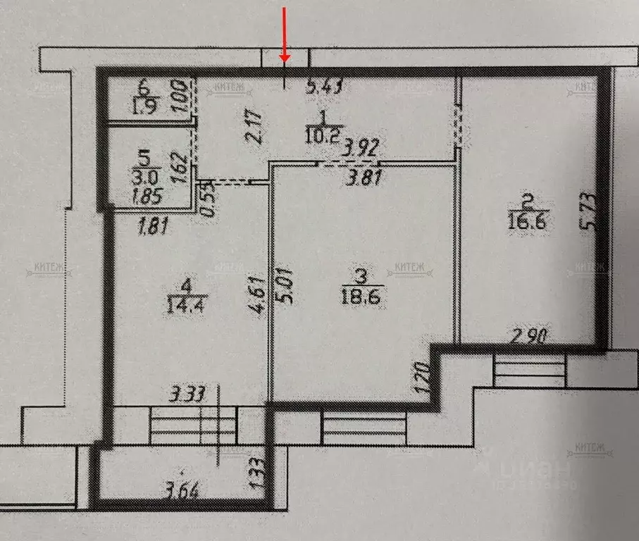 2-к кв. Калужская область, Калуга бул. Сиреневый, 14 (64.7 м) - Фото 2