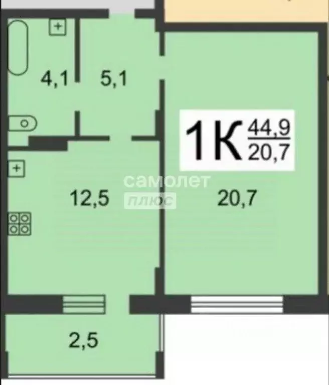1-к кв. Нижегородская область, Нижний Новгород Волжская наб., 8к3 ... - Фото 1