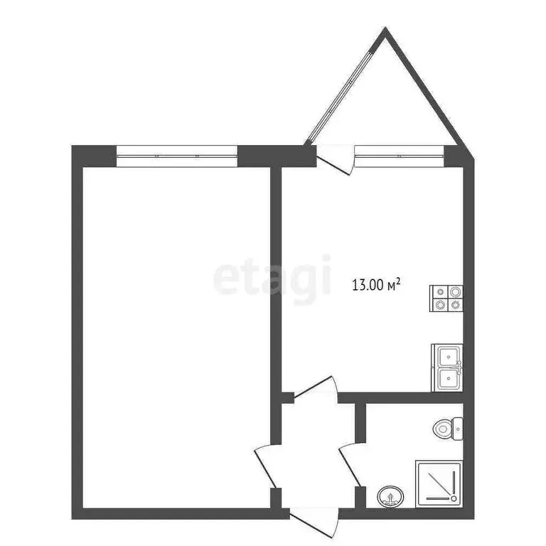 1-комнатная квартира: Лазаревское, улица Малышева, 11 (47 м) - Фото 0