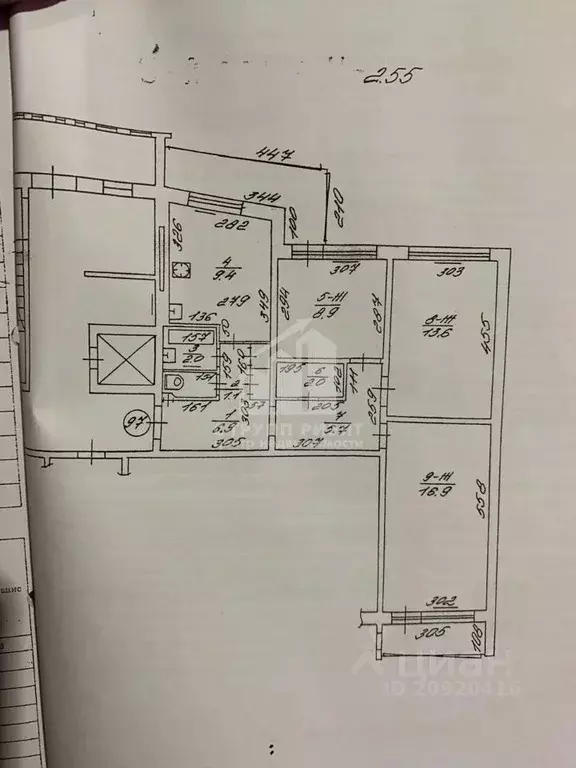 3-к кв. Калининградская область, Калининград Солнечный бул., 20 (66.7 ... - Фото 2