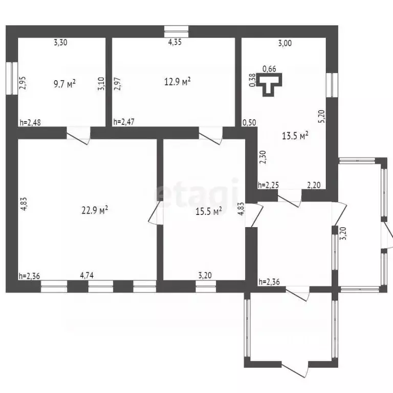 Дом в Брянская область, Брянск ул. Карла Либкнехта (64 м) - Фото 2
