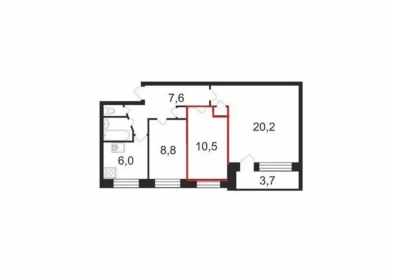 Комната Санкт-Петербург ул. Добровольцев, 40К2 - Фото 1