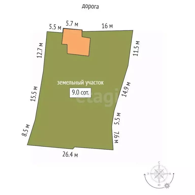 Участок в Иркутская область, Иркутск Аларская ул., 14 (9.0 сот.) - Фото 2