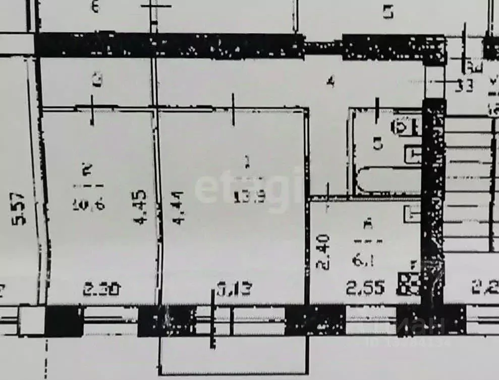 2-к кв. Вологодская область, Череповец ул. Мира, 21А (44.4 м) - Фото 1