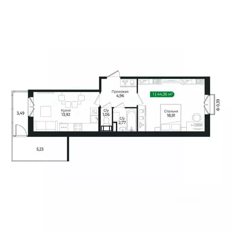 1-к кв. Ленинградская область, Сертолово Всеволожский район, ... - Фото 1