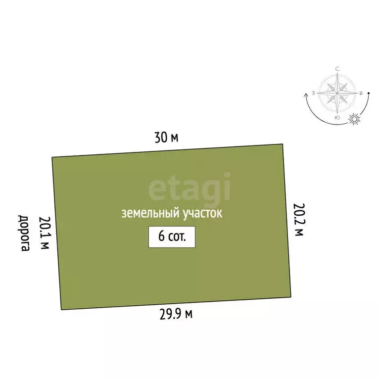 Участок в Мирное, улица Романа Филипова (6 м) - Фото 1