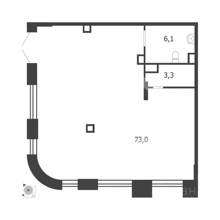 Помещение свободного назначения в Москва 3-я оч., Шагал жилой ... - Фото 2