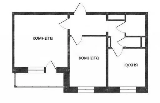 2-комнатная квартира: Черногорск, Красноярская улица, 91 (43.4 м) - Фото 0
