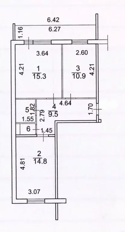 2-к кв. Карелия, Петрозаводск Нойбранденбургская ул., 3к2 (54.4 м) - Фото 1