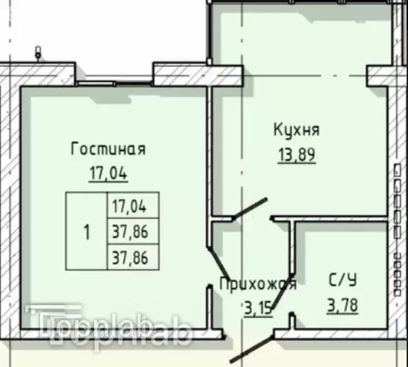 1-комнатная квартира: Нальчик, Солнечная улица, 7 (37.86 м) - Фото 0
