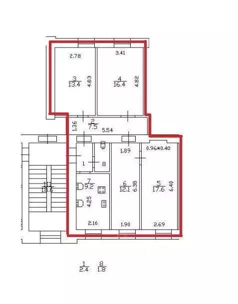 4-к кв. Санкт-Петербург ул. Беринга, 3 (80.0 м) - Фото 0