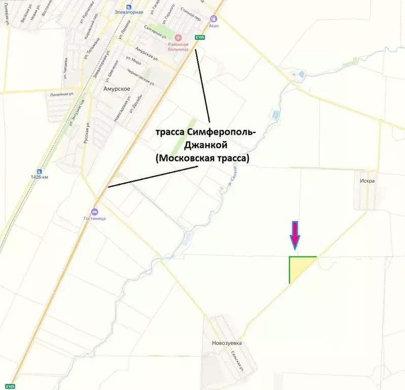 Участок в Крым, Красногвардейский район, Амурское с/пос, с. Новозуевка ... - Фото 2