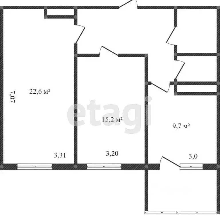2-к кв. Белгородская область, Белгород Садовая ул., 118ж (63.0 м) - Фото 1