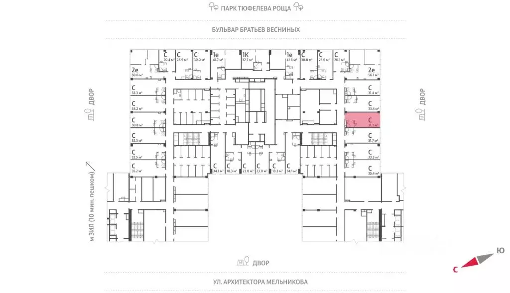 Помещение свободного назначения в Москва Зиларт жилой комплекс, ... - Фото 2