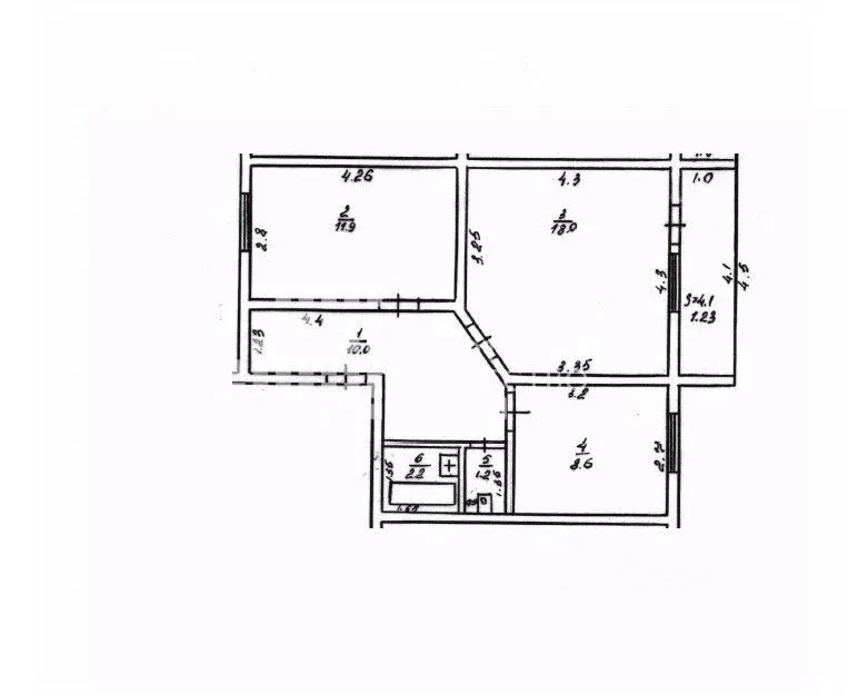 2-к кв. Ханты-Мансийский АО, Ханты-Мансийск ул. Рознина, 126А (51.9 м) - Фото 1
