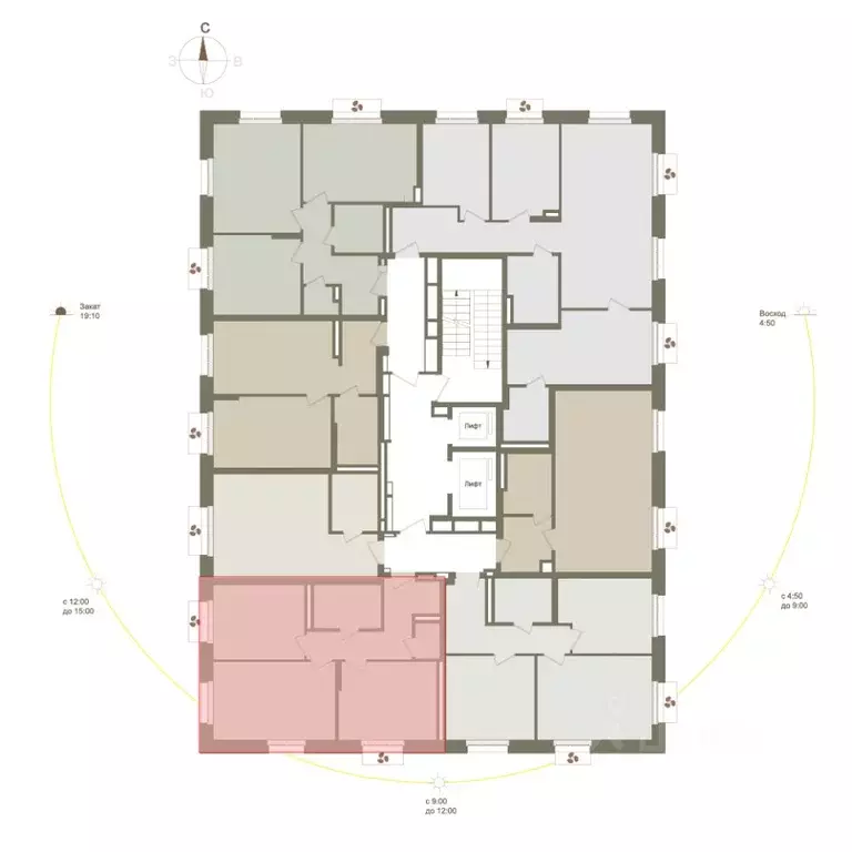 2-к кв. Башкортостан, Уфа Родина Парк жилой комплекс (55.8 м) - Фото 2