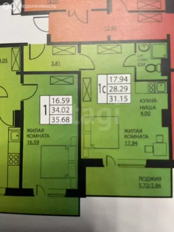 Квартира-студия: Пермь, улица Гашкова, 53к2 (31.2 м) - Фото 1